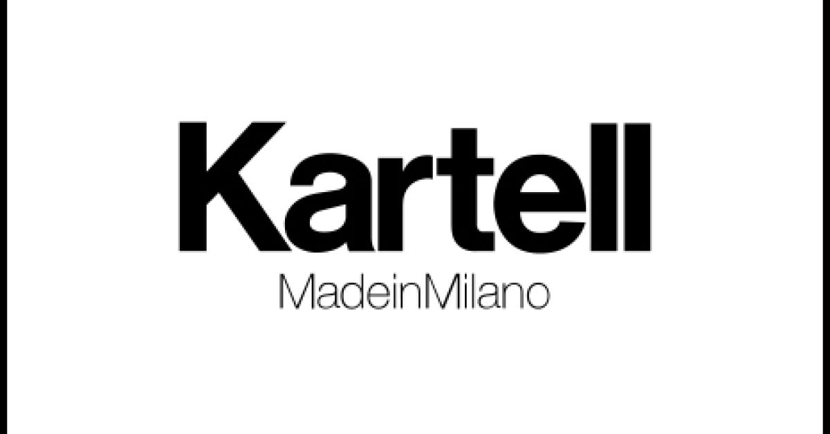 The Kartell wordmark, Made in Milano.